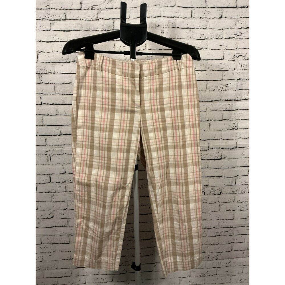 Talbots Plaid Straight‑Leg Pants – Size 6P